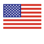 American flag graphic with text: Made in America